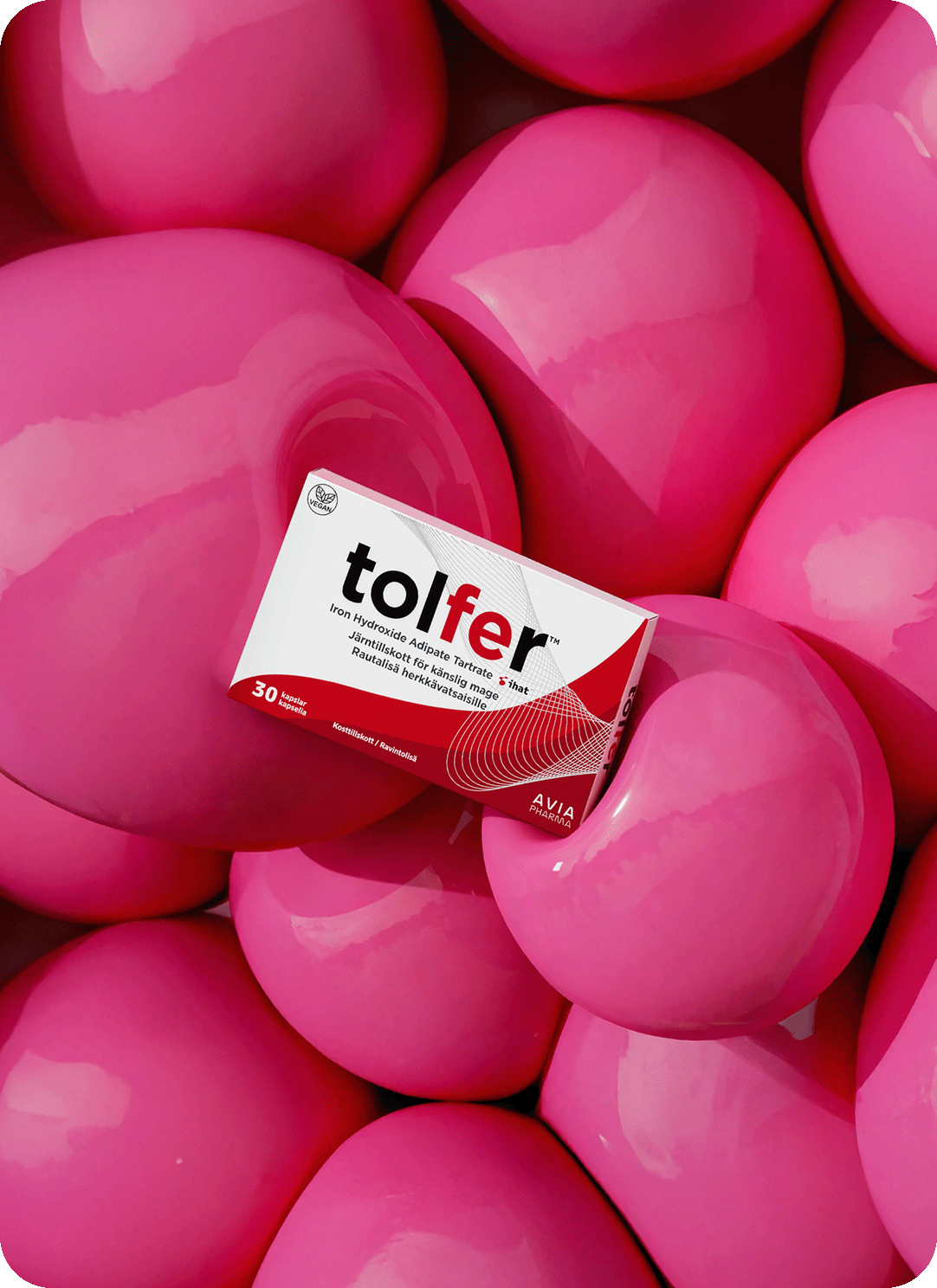 Tolfer järntillskott förpackning